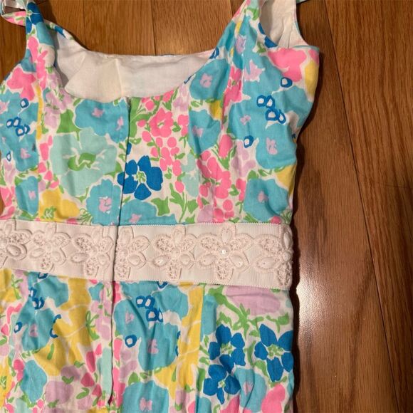 Lilly Pulitzer Serena Dress Spring Fling Floral Knee Length Sleeveless - Picture 4 of 5